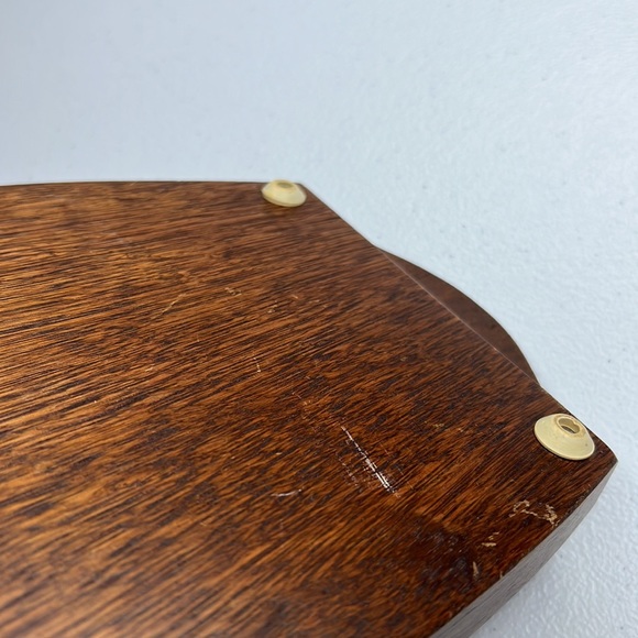 Vintage Gail Craft Cheeseboard Wood & Ceramic Tile Appetizer Serving Tray MCM - Picture 7 of 12